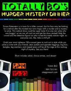 murder mystery dinner