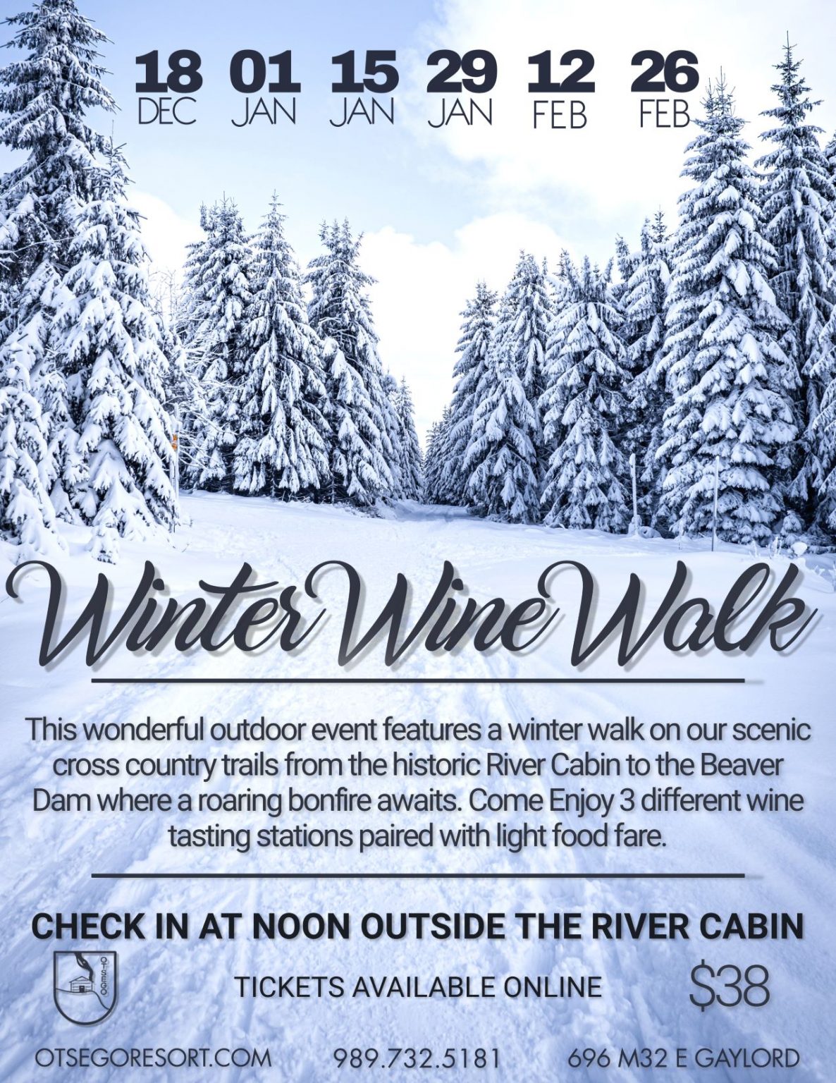 Winter Wine Walk Otsego Resort
