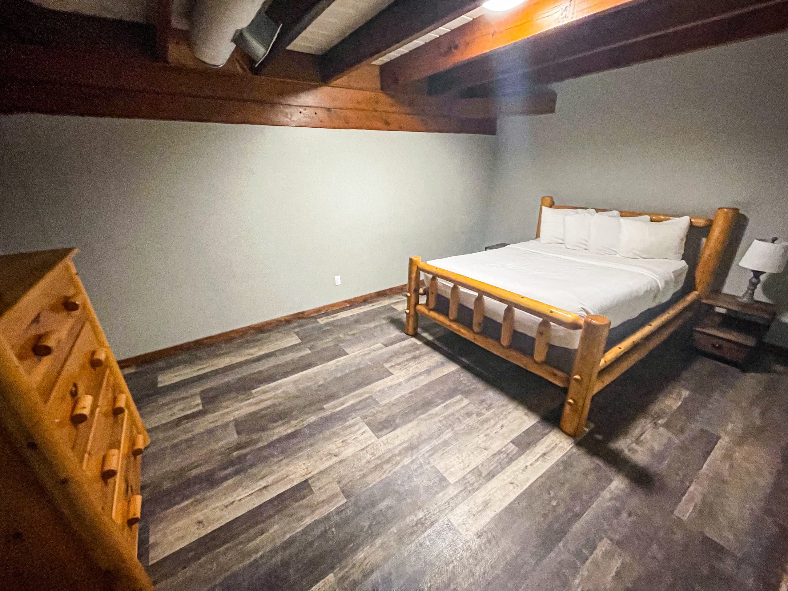 classic lodge bedroom